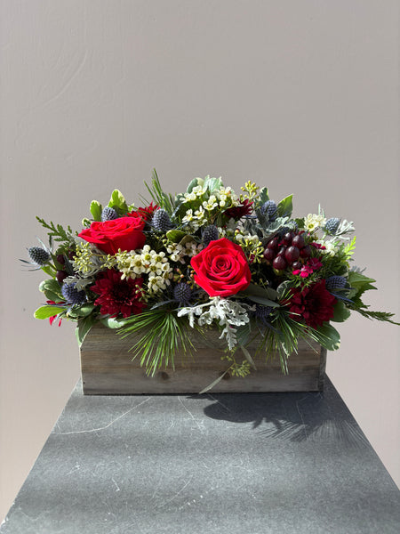 Long holiday centerpiece