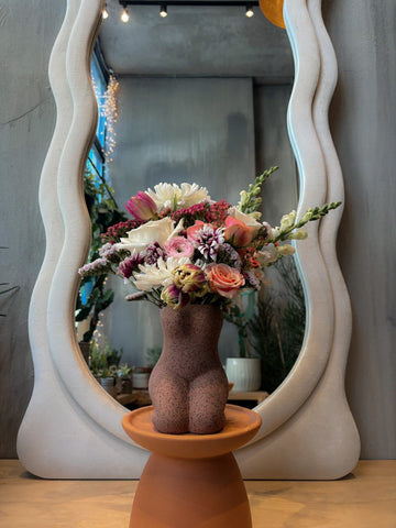 Femme figural vase