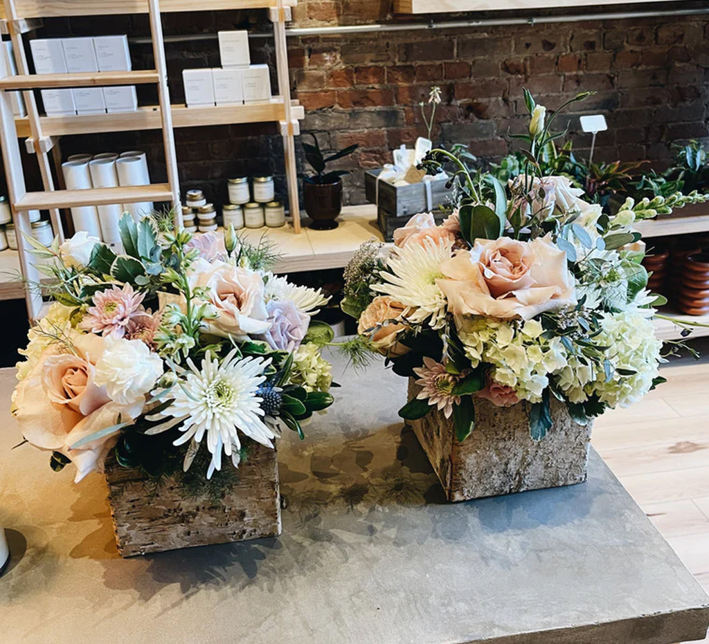 Birch Box centerpiece - medium (5.5” box)