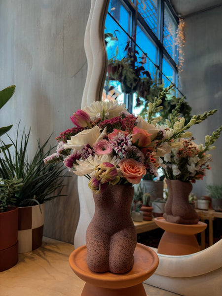 Femme figural vase