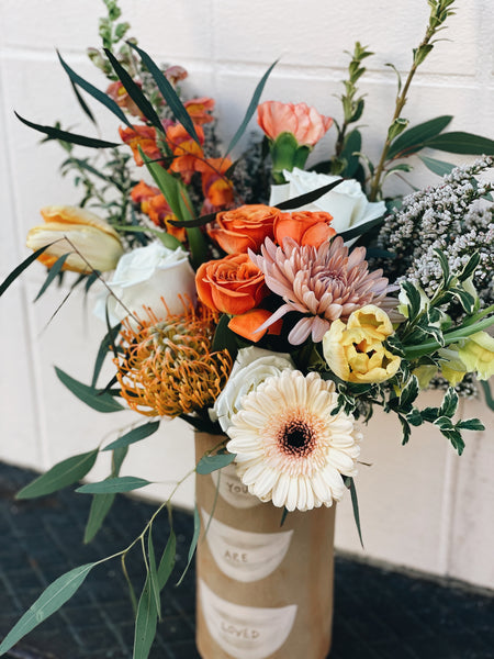 You Are Loved vase Flower Arrangement